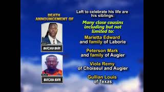 Marcana Mark ~ Long Obituary