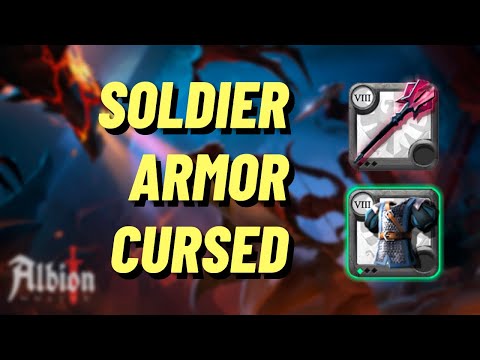 DONT TRY THIS BUILD AT HOME | SOLDIER ARMOR 1H CURSED | ALBION ONLINE CORRUPTED DUNGEONS