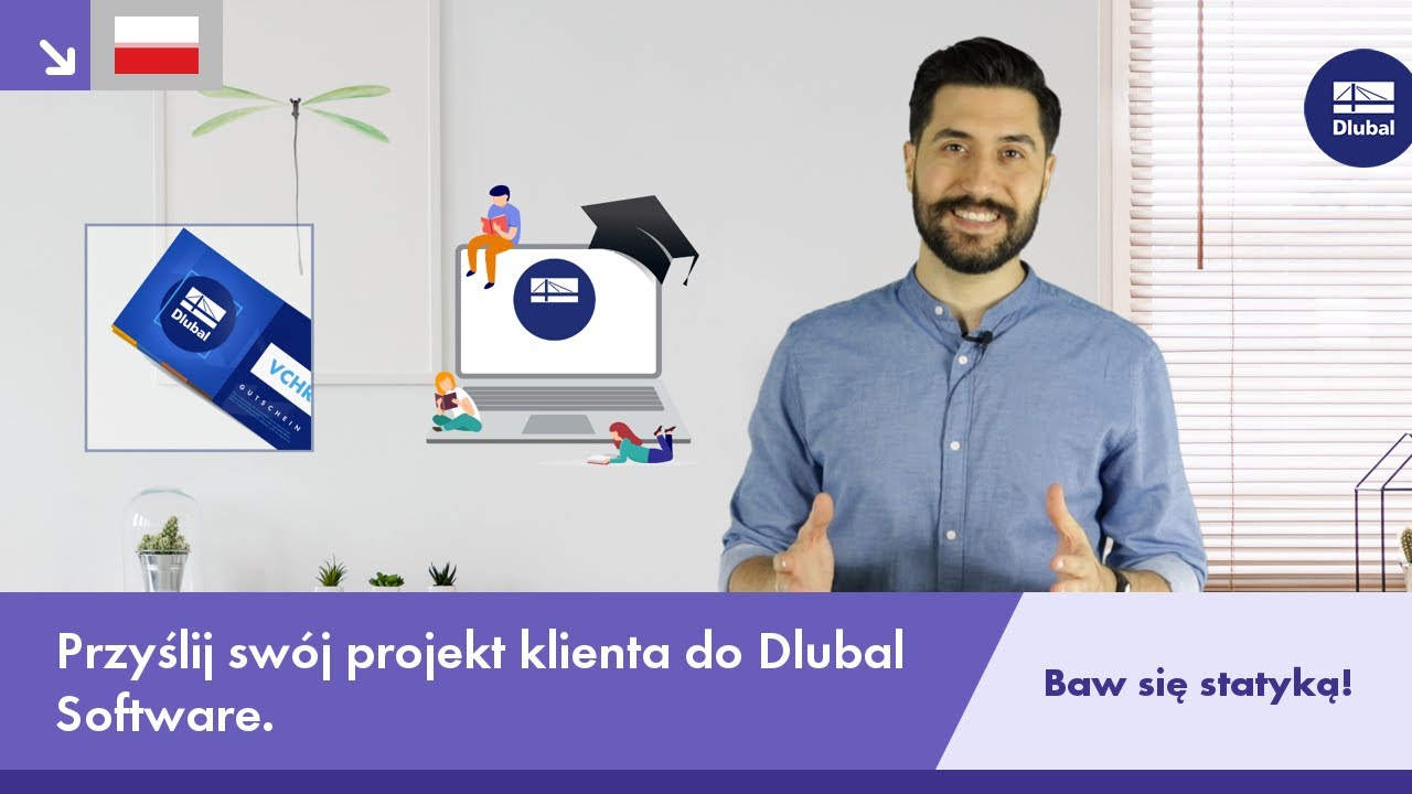 Przyślij swój projekt klienta do Dlubal Software.