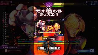 【SF6】ケン サガット限定オシャレ高火力コンボ！
