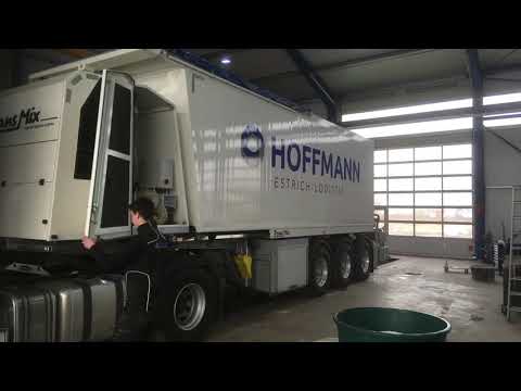 Hoffmann Estrich-Logistik Perl EPS Schüttung nachladen TransMix Putzmeister