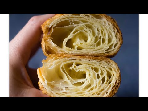 ⭐CROISSANTS SFOGLIATI COME AL BAR FATTI A MANO Ricetta FACILE e VELOCE🥐
