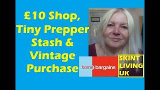 £10 Home Bargains Shop & Small prepper stash & Vintage Buy & Welsh dresser update #shopping #diy