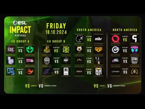 Eco Warriors vs NiP, Brave Bears vs O PLANO e FlyQuest vs Ghost Gaming | ESL Impact S7