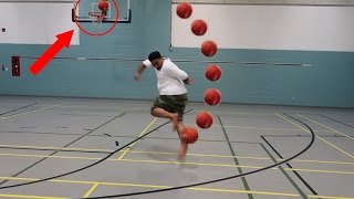 CRAZY BASKETBALL TRICK SHOTS!!!