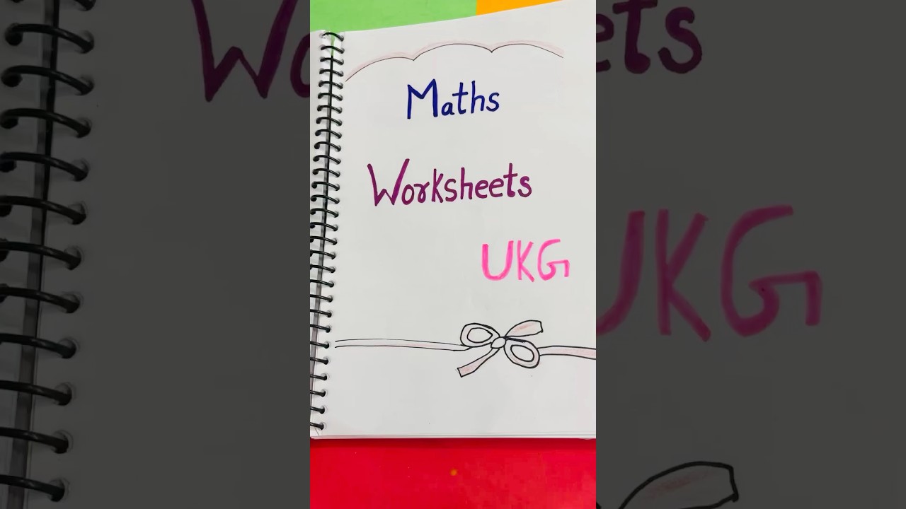 UKG Maths Worksheets | Fun Learning for Kids ✏️📚 #Shorts