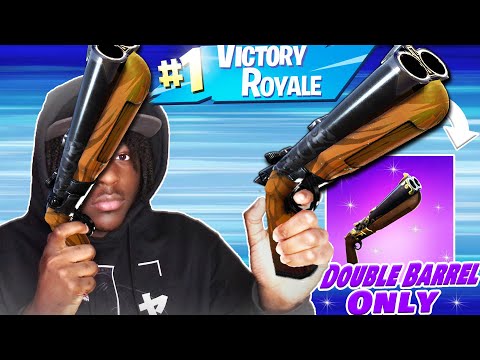 Using only the double barrel shotgun to win | Fortnite
