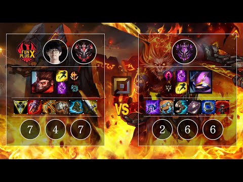 FPX GimGoon Wukong vs Kennen Top - KR GrandMaster Patch 10.11