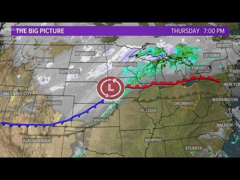 7:00 p.m. weather forecast for October 22, 2020