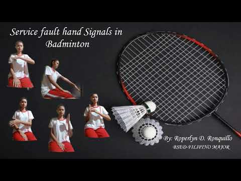 Service Fault Signals in Badminton 🏸