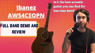 Video thumbnail for Is the Ibanez AW54CEOPN Dreadnought a Great Budget Acoustic-electric Guitar? [Band Demo and Review] by Cheap Music Gear