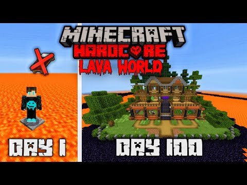 I AM SUNSUK - I Survived 100 Days  on  LAVA WORLD in Minecraft 1.20 [HINDI]