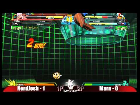 Marn vs Nerdjosh FT10 Marvel vs Capcom 3 Part 1