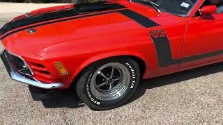 1970 Ford Mustang Boss 302-Driving Exterior View