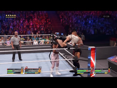 WWE 2K22 Gameplay - Bianca BeLair & Montez Ford vs. Scarlett Bordeaux & Karrion Kross