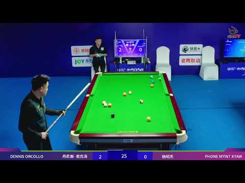 Trực Tiếp: DENNIS ORCOLLO vs PHONE MYINT KYAW | NHÁNH THUA LAST 32 HEYBALL MASTERS 2025