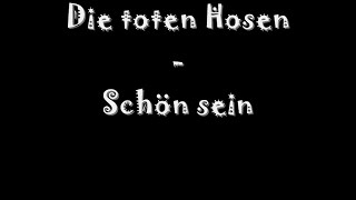 DTH Die toten Hosen - Schön sein [lyrics]