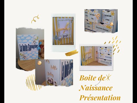 Boite de Naissance Présentation collection My little panda  #boite de naissance #scrapbooking #fdeco