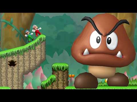 NEWER Super Mario Bros. Wii - 2 Player Co-Op - Part 22 - Mini Mega Island Full Walkthrough