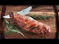 Bourbon Fig and Gorgonzola Stuffed Tenderloin