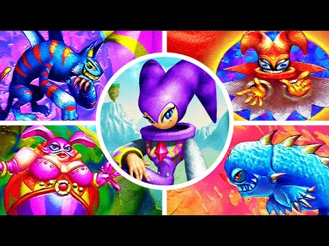 Nights Into Dreams - All Bosses & Endings