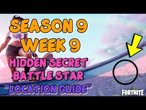 Fortnite - SEASON 9 WEEK 9 UTOPIA CHALLENGE SECRET BATTLE STAR LOCATION IN LOADING SCREEN #9 GUIDE