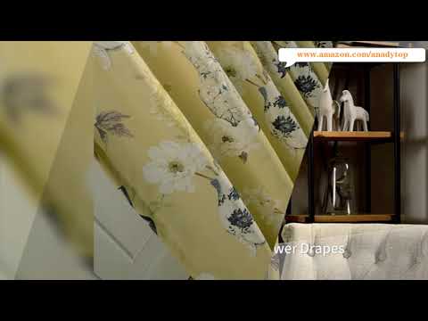 Yellow Floral Valance