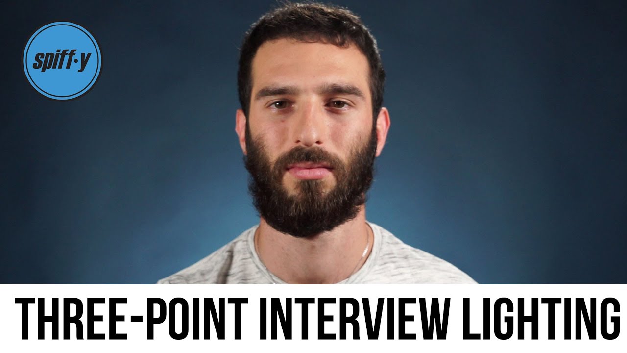 Introduction to three-point interview lighting