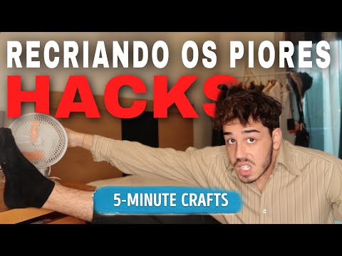 RECRIANDO HACKS DO 5-MINUTE CRAFTS *OS PIORES DA INTERNET*