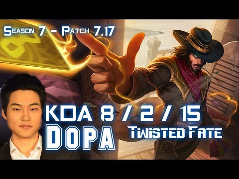 Dopa TWISTED FATE vs VEIGAR Mid - Patch 7.17 KR Ranked