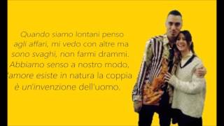 Niente canzoni d'amore. (Lyrics) -Marracash ft. Federica Abbate.