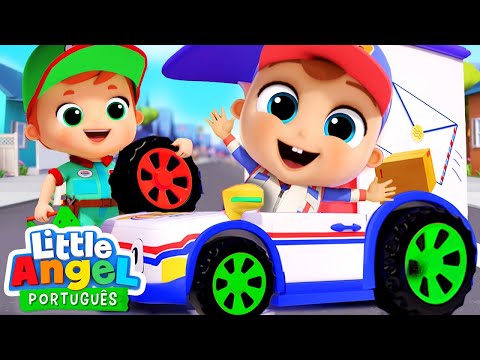 Capa de As Rodas Giram Giram, Joãozinho! 🚌 | Canal do Joãozinho - Little Angel Português