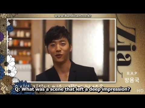 ENG   HD 121211 ZIA For a Year MV Interview Siwan, Yongguk, Baro