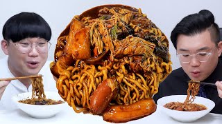 인스타에서 난리난 편의점 짜파게티 조합? ㄷㄷ 이 조합을 왜 먹을까? 흑백리뷰