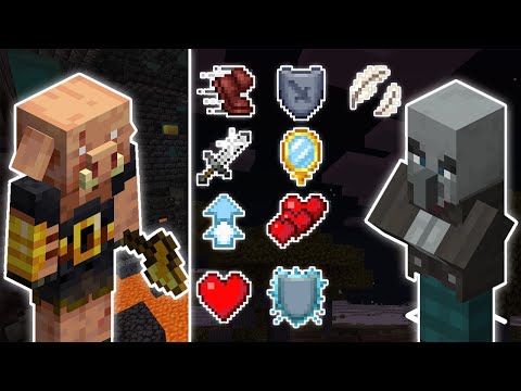 PIGLIN BRUTE VS ALL POSITIVE EFFECT VINDICATORS | MINECRAFT