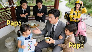 Gemelos de 5 años abrazan a CEO con prueba de DNA,lo llaman Papá—son sus hijos y los lleva a casa！