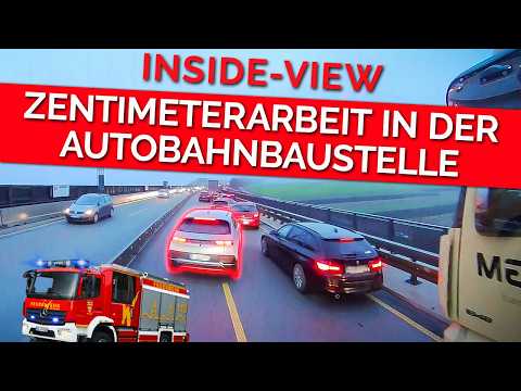 [INSIDE VIEW] NO EMERGENCY LANE POSSIBLE! | Emergency response to a traffic accident on the A7