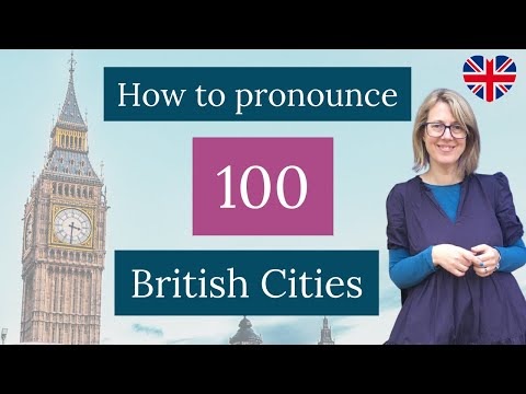 Pronounce 100 British Cities | How to say UK place names | Learn English with me