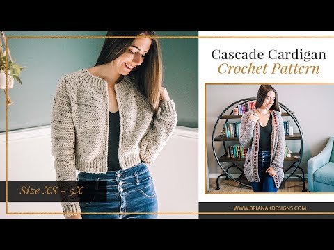 Cascade Crochet Cardigan Adult Size
