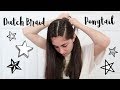 Dutch Braid Ponytail Tutorial Julia Marley