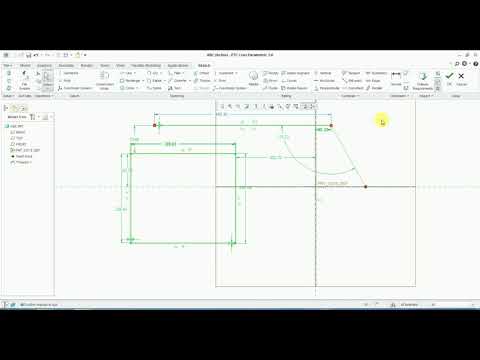 Creo - Offset, Thicken and project