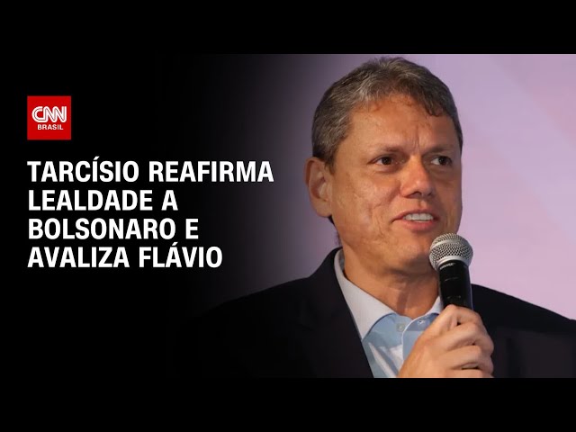 Tarcísio reafirma lealdade a Bolsonaro e diz que dará suporte para Flávio | HORA H
