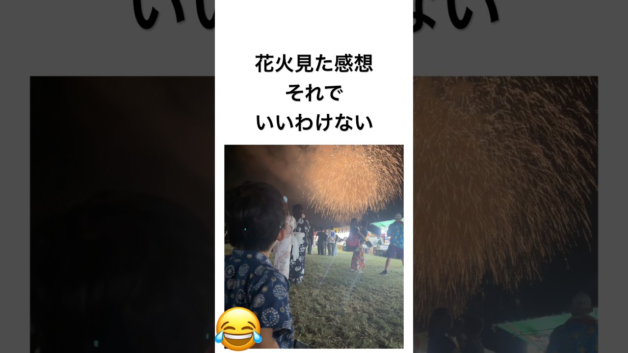 花火見た感想 それでいいわけない
