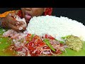 EATING SPICY TOMATO BHARTA BEGAN BHARTA WITH RICE Eating Show Mukbang ASMR