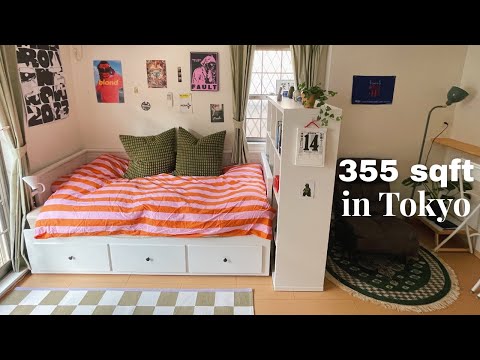 studio apartment tour | 355sqft in Tokyo! + how I TRY and live sustainably