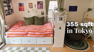 studio apartment tour | 355sqft in Tokyo! + how I TRY and live sustainably