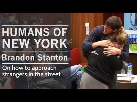 On how I approach strangers in the street | Humans of New York creator Brandon Stanton | UCD, Dublin