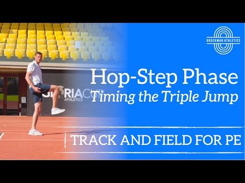 Timing the hop and step phase in the triple jump