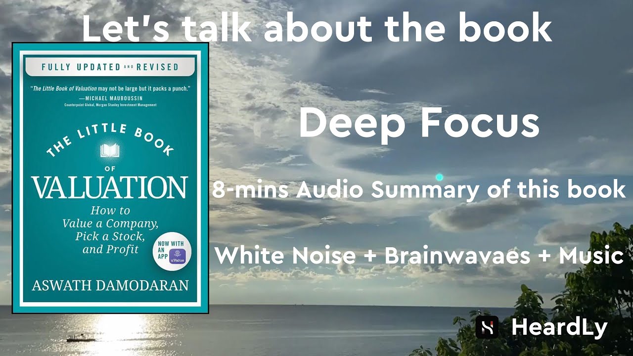 Deep Focus White Noise+Brainwaves+Music Read the book in 8 minutes：“The Little Book of Valuation”