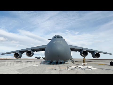 The Largest Aircraft in the US Air Force C-5M Super Galaxy in Action